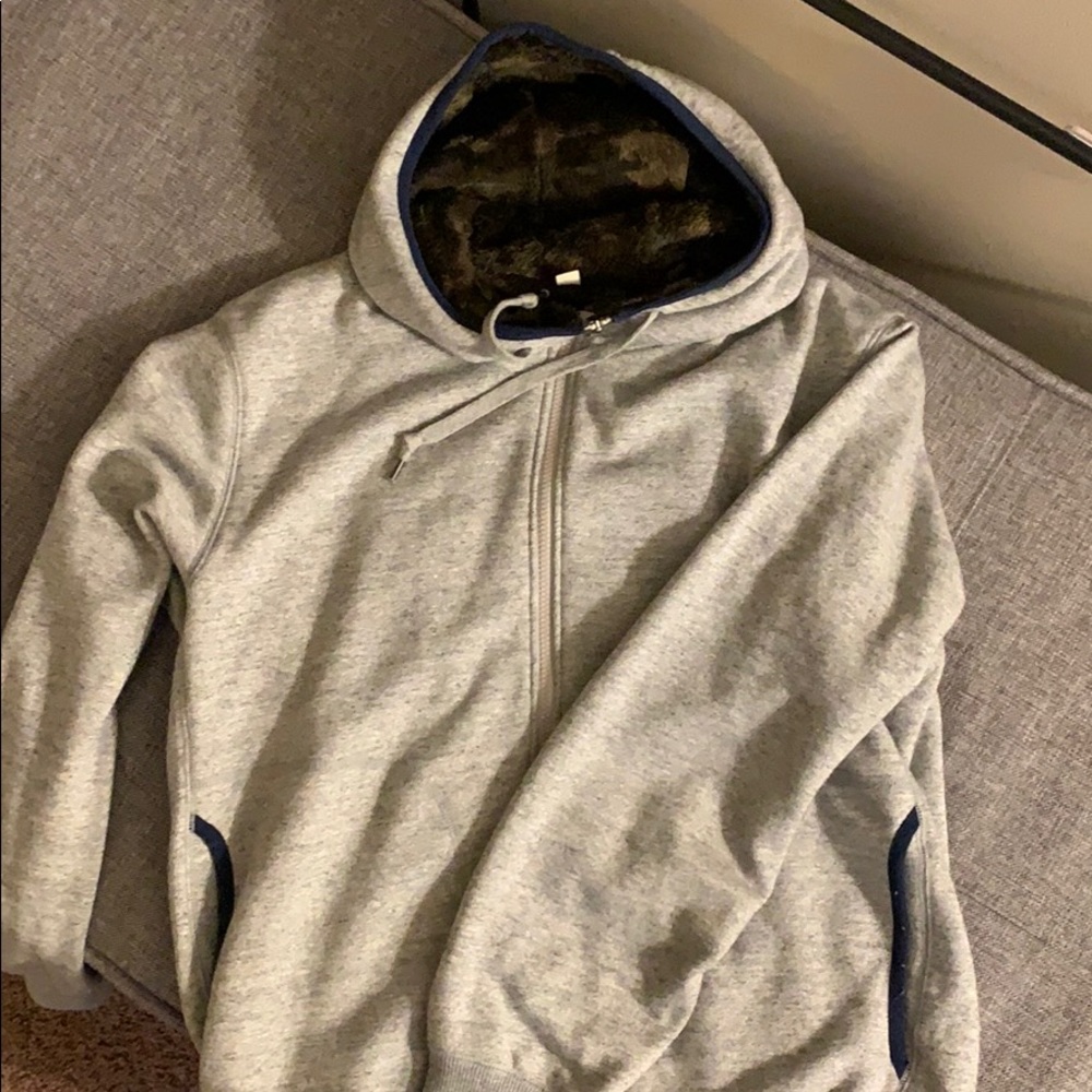 Uniqlo Camo Lined Sweatshirt Hoodie